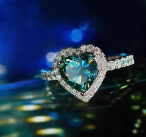 925 Sterling Silver Blue Moissanite Diamond <b>Ring</b> Loose Moissanite for Jewelry Other Diamond <b>Necklace</b> - Product Image 4