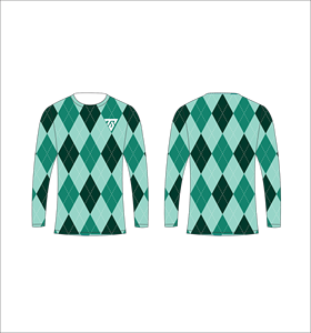 T-shirt à manches longues camouflage vert pour homme, motif losanges Argyle, col rond, décontracté, streetwear, hauts, vêtements de sport, entraînement, activewear - Product Image 1