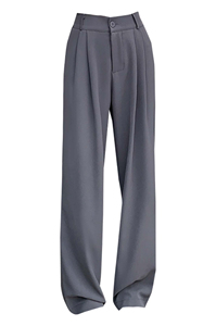 Pantalones Deportivos de Cintura Alta para Mujer, Nueva Moda, Color Sólido, Pantalones Holgados Rectos, Pantalones Largos Casuales para Invierno, Venta al por Mayor - Product Image 3