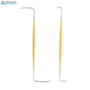 ชุดเครื่องมือถ่างจมูกเซอร์เคสแบบสองด้าน 2 ชิ้น สำหรับศัลยกรรมตกแต่งจมูก ทำจากสแตนเลสสตีล ใช้ซ้ำได้ - Product Image 1