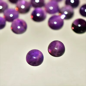 Piedras Preciosas de Piedra Lunar Arcoíris Pulida 100% Mineral de Alta Calidad, Color Fuego Azul, 7mm, Redondas y Ovaladas, Cabujones, Par para Joyería - Product Image 2