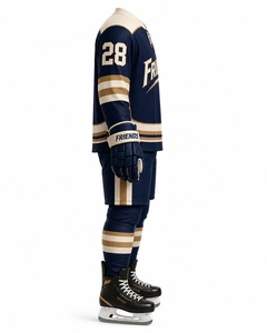 Custom Ice Hockey Jersey <b>Men's</b> Polyester Breathable Team Uniform Adult Size OEM Service - Product Image 3