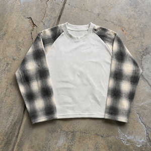2026 Wholesale Men’s Leopard Graphic Thermal Textured Long Sleeve Shirt Oversized Waffle Knit Crew Neck Casual Streetwear Shirts - Product Image 5