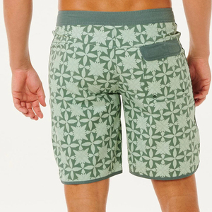 Short de bain décontracté pour homme à imprimé géométrique, séchage rapide, taille mi-haute avec cordon de serrage - Product Image 3
