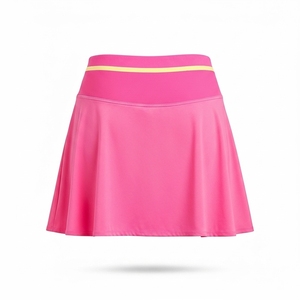 Falda pantalón rosa para mujer Pickleball con bolsillo para teléfono, de secado rápido, transpirable, ajuste atlético, cintura elástica, ropa personalizada 100% poliéster para verano - Product Image 4