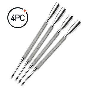 Empujador de Cutículas Profesional Desechable de Doble Cabeza, Raspador de Acero Inoxidable, Removedor de Cutículas, Limpiador de Uñas de Alta Calidad - Product Image 3