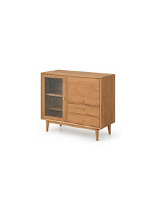 Buffet moderne en bois massif, style minimaliste du milieu du siècle, meuble de rangement pour salle à manger et salon - Product Image 3