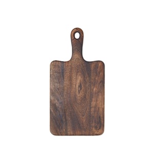 Planche à découper en bois d'acacia indien faite à la main, best-seller, pour cuisine et restaurant, taille, forme et couleur personnalisables - Product Image 6