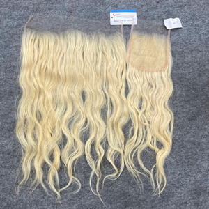 Paquetes de Cabello Humano Rubio Natural Ondulado al por Mayor con Encaje HD, Saludable y Suave, para Pelucas de Lujo, Salones y Pedidos Personalizados - Product Image 2