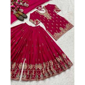Ensemble de vêtements de fête pour femmes de créateur Sharara Plazzo Dupatta - Product Image 2