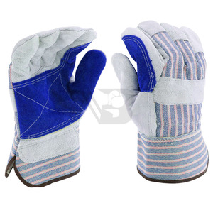 Comfortable Breathable Cow Split Leather Working <b>Glove</b> Welding <b>Gloves</b> Heat Resistance Anti Static - Product Image 2