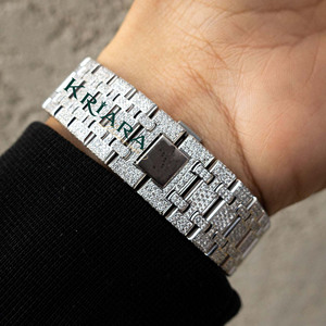 Montre Chronographe Unisexe de Luxe Hip Hop, Boîtier 41mm, Bracelet en Acier Inoxydable, Verre Saphir, Mouvement Mécanique Automatique Analogique de Haute Qualité - Product Image 4