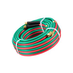 Tubo Doppio Ossigeno-Acetilene 1/4 Pollici X 50FT con Raccordi 9/16'' 18 LH/RH B Fitting Grado R per Torcia di Saldatura e Brasatura - Product Image 6