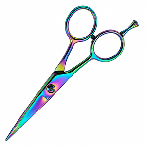 Top Sale Titanium Coated Hair Cutting Scissors Stainless Steel Barber Hairdressing <b>Shears</b> Salon Tool - Product Image 6