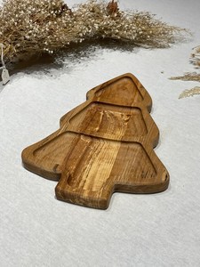 Plateau de service en bois fait main, décoratif en forme d'arbre, plateau de table basse, organisateur de décoration rustique pour salon, vente en gros - Product Image 5