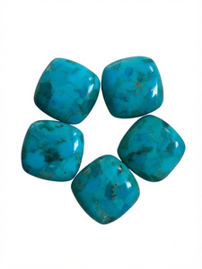 Turquoise bleue Mohave, cabochon en forme de coussin, pierre précieuse non montée pour la création de bijoux - Product Image 3