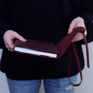 Protège-cahier A5 en cuir véritable style vintage, résistant, anti-odeur, rechargeable, pour journal, étui, organisateur - Product Image 3