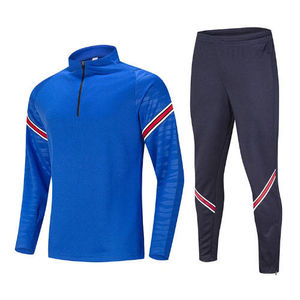 Survêtement unisexe personnalisé avec logo, demi-zip, pour le fitness, vêtement de sport décontracté, imprimé, uni, design 2-en-1, idéal pour l'échauffement printanier et l'évacuation de l'humidité. - Product Image 5