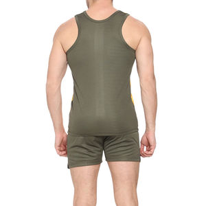 Débardeur côtelé sans manches en coton blanc de haute qualité pour homme, séchage rapide, sublimation, style décontracté - Product Image 2