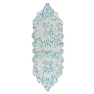 Handmade Beaded Table Runner with Striped Pattern Royal Decorative Item for Home Hotel and Restaurant Christmas Gift Idea - Product Image 1