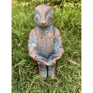 Estatua Decorativa Personalizada de Monstruo en Bronce y Pátina Verde con Acabado Antiguo, Fabricante de Esculturas de Animales y Otros Materiales, Hecho a Mano - Product Image 1