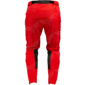 Pantalones de Motociclismo Rojos Personalizados para Hombre, 420GSM, Pantalones de Moto con Protección y Refuerzo en las Rodillas, para Carreras y Aventuras - Product Image 5