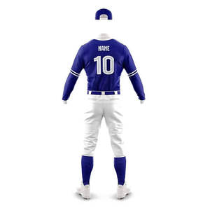 Maillots de baseball brodés surdimensionnés de haute qualité pour hommes et jeunes, ensembles de maillots de softball à boutons – Vêtements de sport respirants pour équipes en gros - Product Image 4