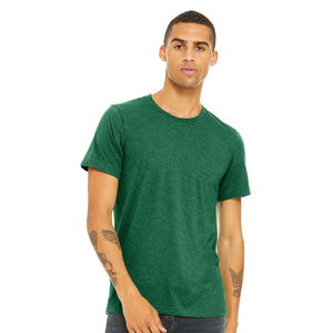 Camiseta de algodón de manga corta para hombre, corte regular, cuello redondo, informal, de color liso, diseño liso de punto jersey - Product Image 5