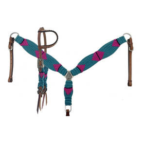 Collar de Pecho para Caballo de Cuero Decorativo con Cuentas, Collar de Pecho para Caballo de Cuero Hecho a Mano con Logotipo Personalizado Impreso - Product Image 5