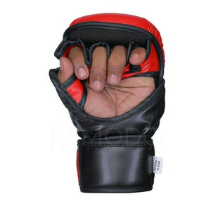 Gants de combat Muay Thai en cuir véritable respirant avec sangle réglable et design personnalisé pour MMA - Product Image 3