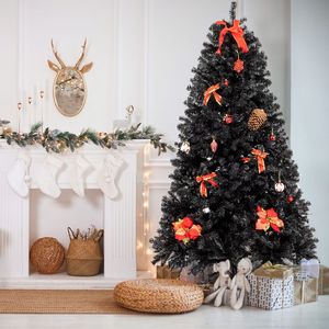Albero di Natale in PVC e Ferro con 1600 Rami, 180 cm, con Supporto Nero per Albero di Natale - Product Image 3
