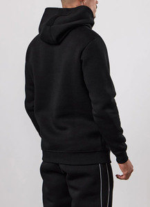 Top Selling OEM Custom Logo Black Full Zip <b>Jacket</b> & Pant With Piping <b>Mens</b> Tracksuits <b>Men</b> Jogging Suit Sportswear <b>Men</b> Sweat Suits - Product Image 2