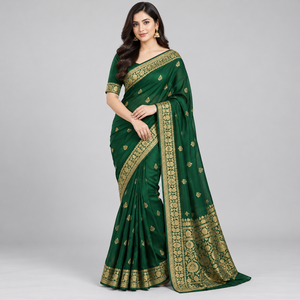 <b>Women</b> <b>Saree</b> With Premium Soft Fabric Elegant Drape Lightweight Comfort Rich Colors Stylish Design Durable Quality OEM Customized - Product Image 4