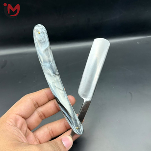 Professional Single Blade Stainless Steel <b>Straight</b> <b>Razor</b> With Plastic Handle For Face Shaving Barber Shop Use Male - Product Image 3