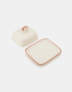 Boîte à beurre de luxe à motif marbré avec couvercle lisse, prise en main facile, plat de service élégant, boîte de rangement hygiénique pour beurre de cuisine - Product Image 5
