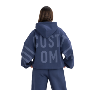 2026 Oversized Streetwear Hoodies Heavy 500 GSM Cotton Fleece Pullover Custom Logo Unisex Hooded Sweatshirt OEM ODM Manufacturer - Product Image 1