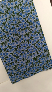 Tela de Algodón Floral Estampada a Mano con Técnica Tricot, Transpirable, Ecológica y Ligera para Niñas y Mujeres, Precio de Fábrica, Venta al Por Mayor - Product Image 3