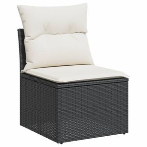 Conjunto de Sofás de Jardín en Blanco Crema y Negro - Product Image 4