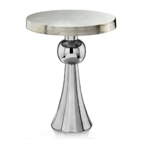 Round Marble Top Coffee <b>Table</b> with Metal Frame Decorative Living Room Furniture Hotel Cafe Center <b>Table</b> - Product Image 6