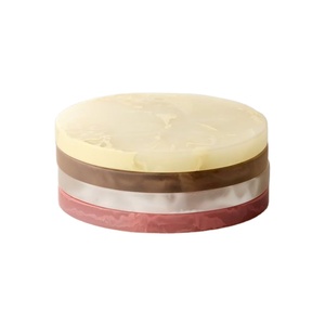 Elegant Multi-color Resin <b>Coasters</b> Set in Soft Colors for Stylish Home <b>Table</b> Decor Premium Drinkware Accessories - Product Image 1