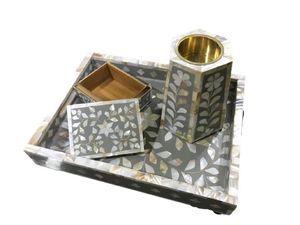 Handcrafted Decorative Bone Inlay Incense <b>Burner</b> With Storage Compartment For Home Fragrance Use At Wholesale Price - Product Image 5