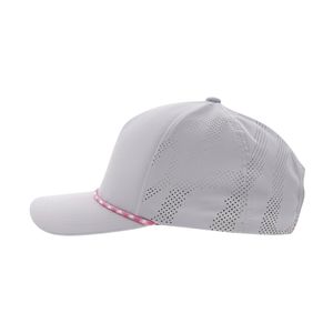 Custom Logo 5-Panel Performance Golf Hat with Rope Detail Laser Cut Holes Quick Dry Breathable <b>Snapback</b> <b>Cap</b> for Modern Golf Wear - Product Image 3