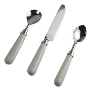 Ensemble de couverts en marbre de qualité supérieure avec finition polie, design moderne pour la maison, les restaurants et les hôtels, décoration de table à manger. - Product Image 2