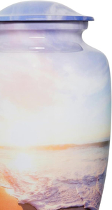 Wholesale Metal Cremation Urns for Adult Human Ashes Modern Design Funeral Supplies Casket <b>Memorial</b> <b>Keepsake</b> - Product Image 4