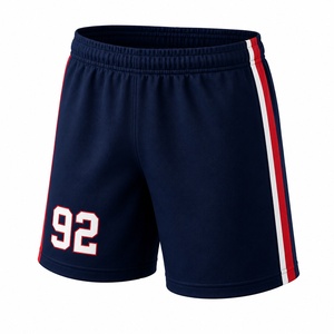 OEM Custom Printed Breathable Eco-Friendly Lacrosse Apparel Half Sleeve <b>Mesh</b> Jersey Shorts Set for Training Tournament Games - Product Image 4