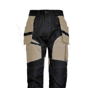 Men Cotton Breathable Quick Dry <b>Work</b> <b>Pants</b> <b>Cargo</b> Style Abrasion Resistant Black & Beige for Workwear Use - Product Image 2