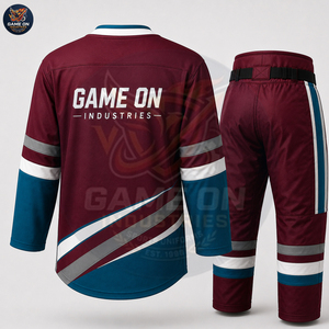 Premium Quality New Arrival Customized Team Wear Breathable Moisture Wicking Quick Dry Polyester Athletic Ice Hockey Uniform - Product Image 5