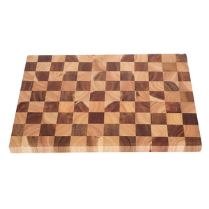 Planche à découper rectangulaire en bois d'acacia de qualité supérieure, durable et élégante, à motif damier, pour la cuisine, vente en gros - Product Image 3