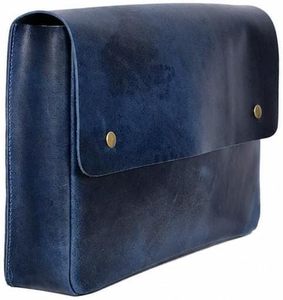 Vintage <b>Leather</b> Document Folder A4 File Case Portfolio Bag with Handle Office Storage Organizer Custom Logo Opaque - Product Image 4