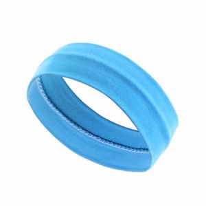 High Quality 1cm <b>Thin</b> Nylon Hair Band Sport <b>Headband</b> with Anti-Slip Silicone Printed Sweatband Solid Hair <b>Headband</b> - Product Image 3